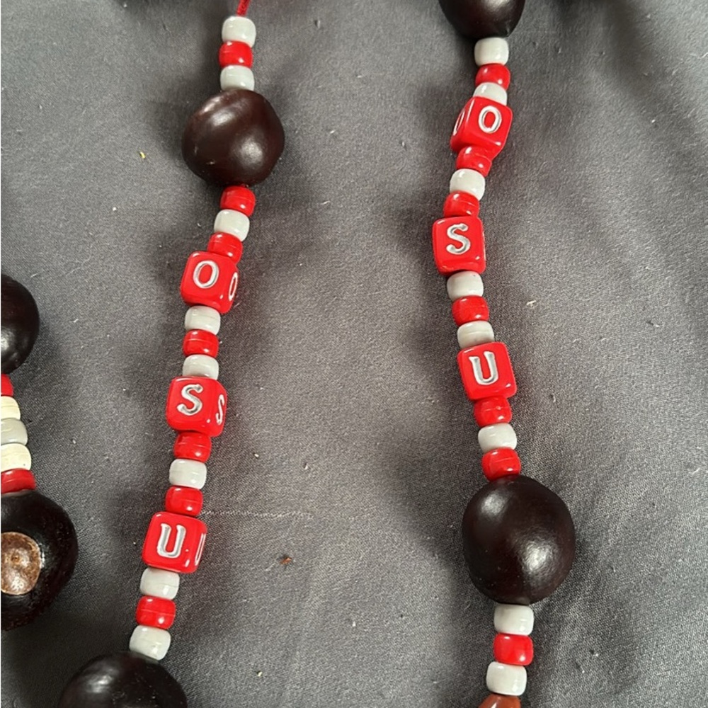 Lot of Handmade Ohio State Buckeye Necklaces - Picture 4 of 5